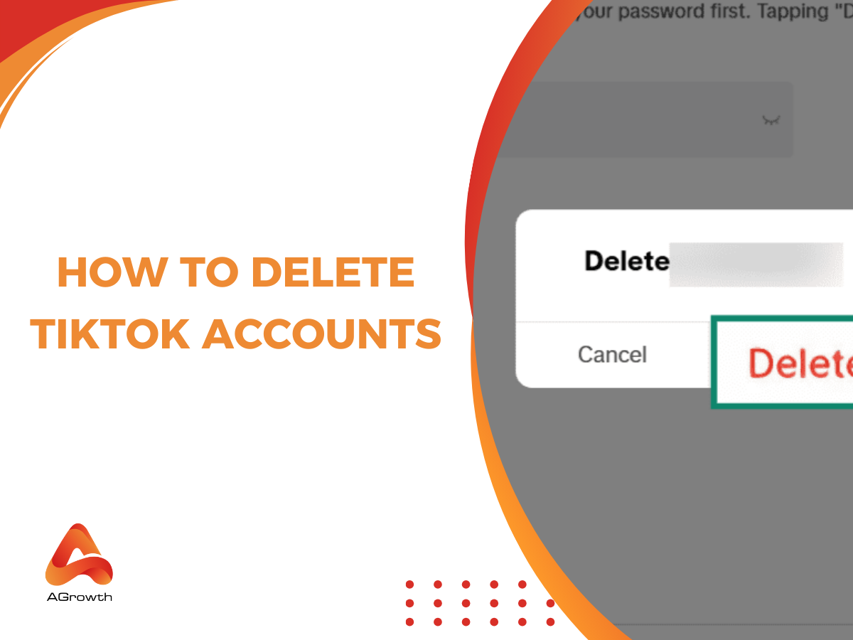 Delete TikTok accounts
