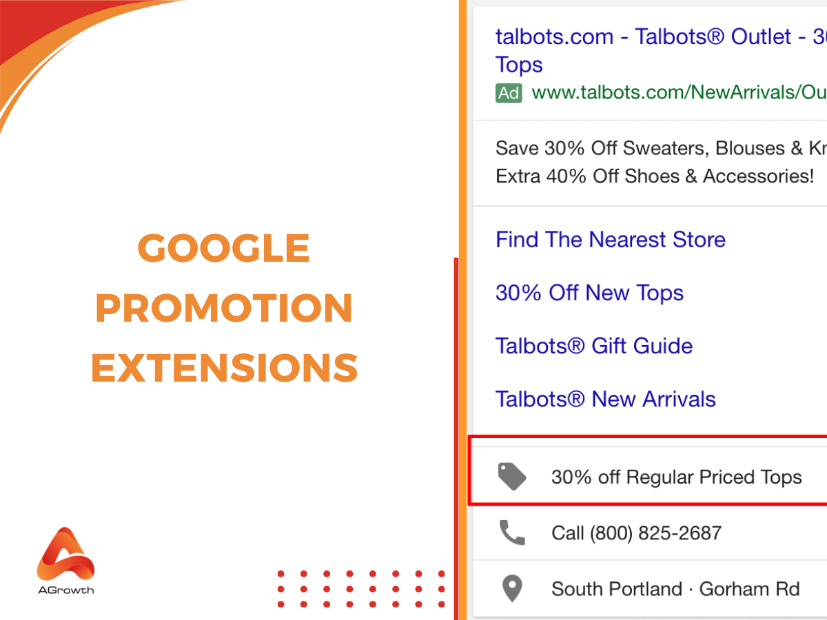 Google promotion extension