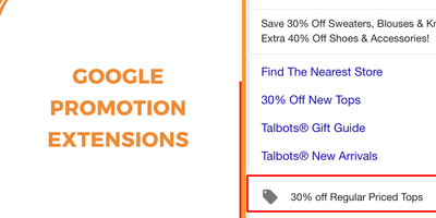 Google promotion extension