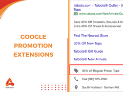 Google promotion extension
