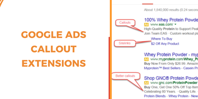 Google callout extension