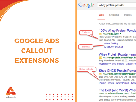 Google callout extension