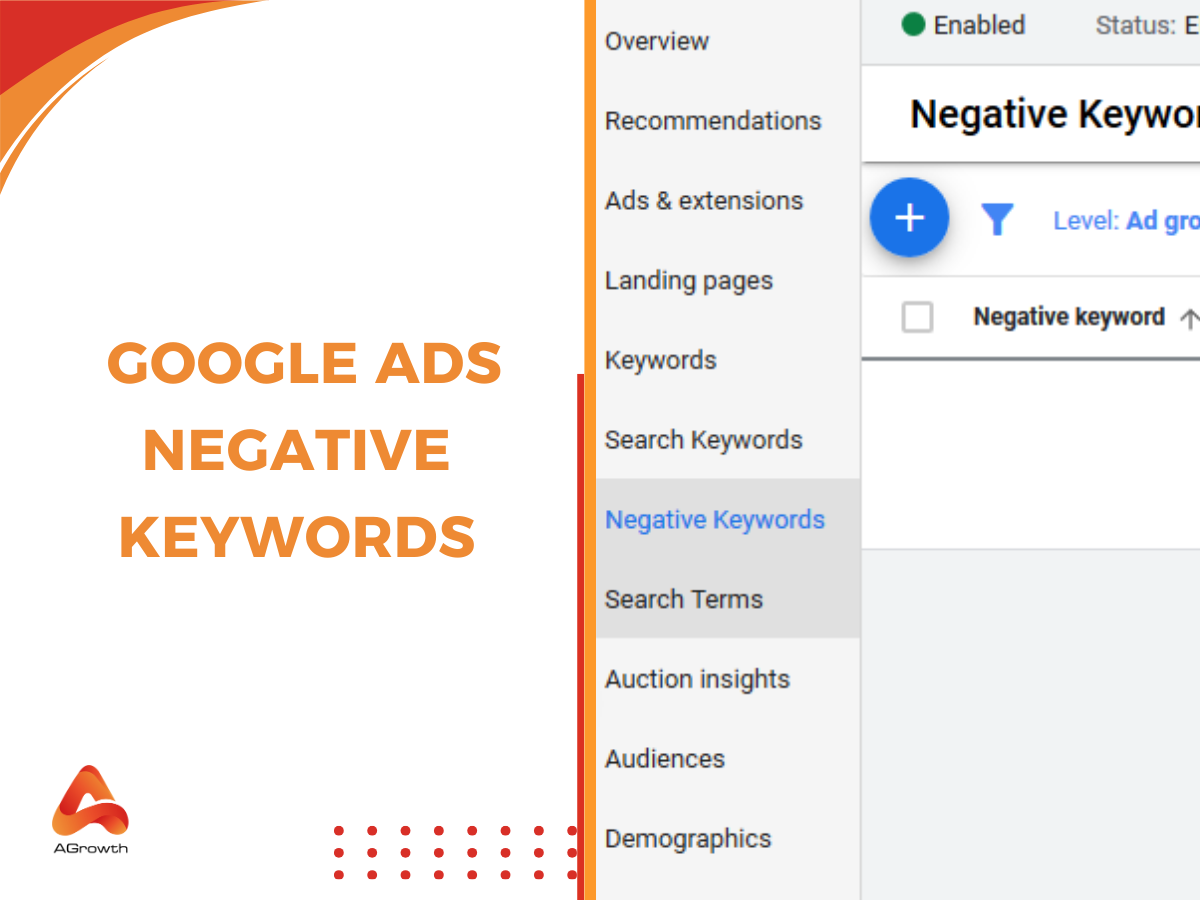 Google ads negative keywords