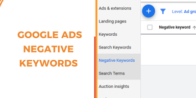 Google ads negative keywords