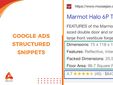 Google Ads structured snippets