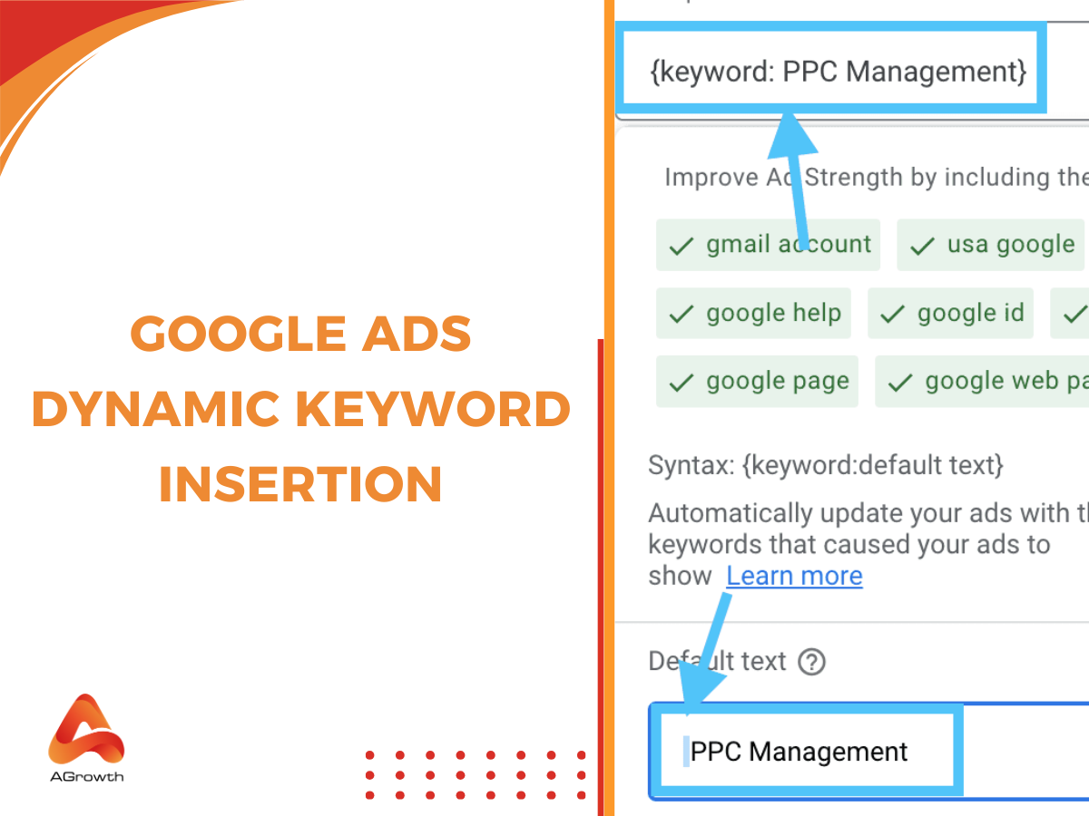 Google ads keyword insertion
