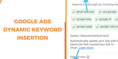 Google ads keyword insertion