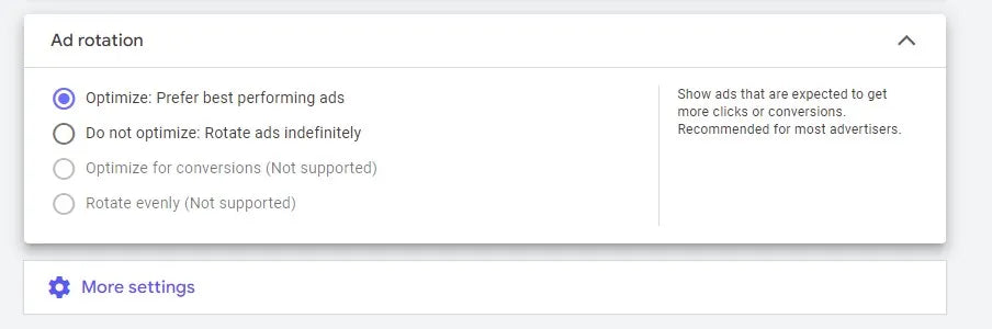 Optimized ad rotation