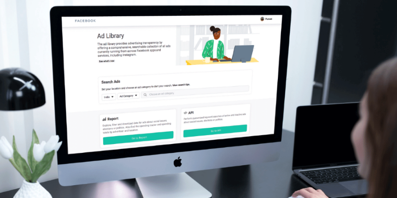 Facebook ads library