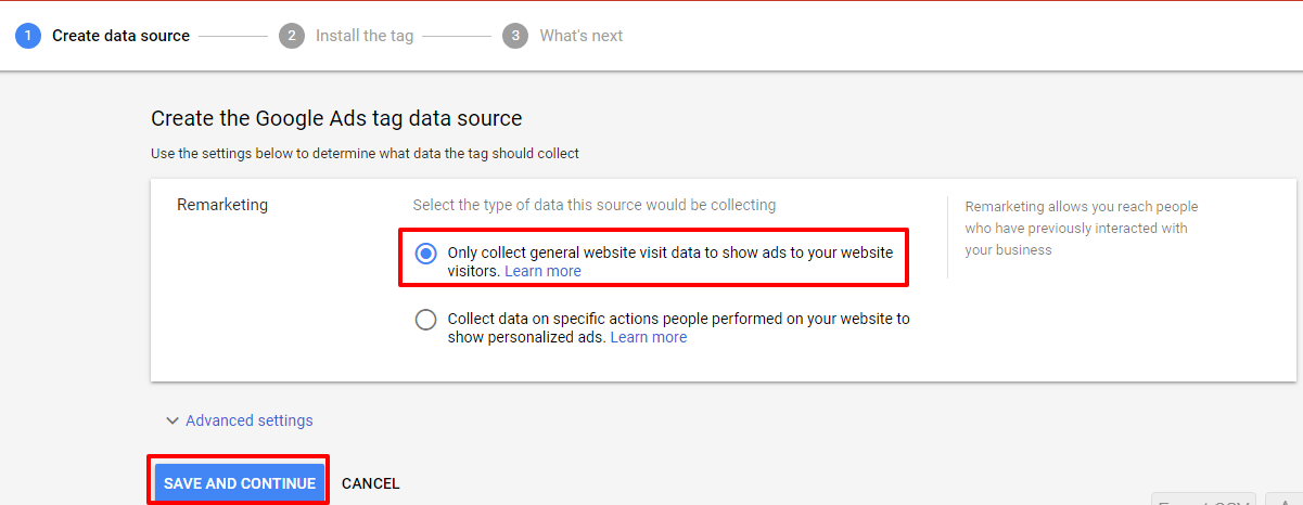 Choose data source