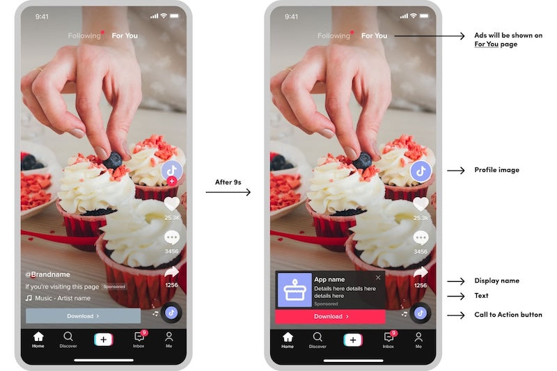 TikTok in-feed ads