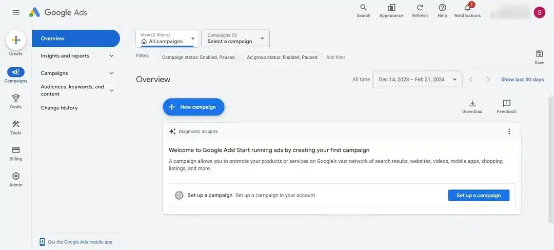 Select the campaign