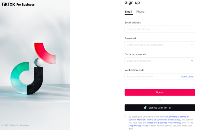Create a Business account