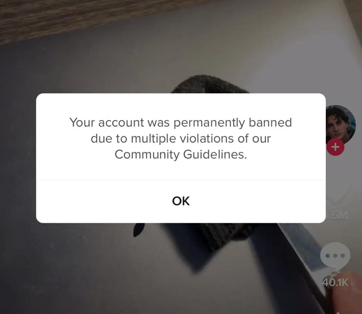 TikTok ads accouont banned