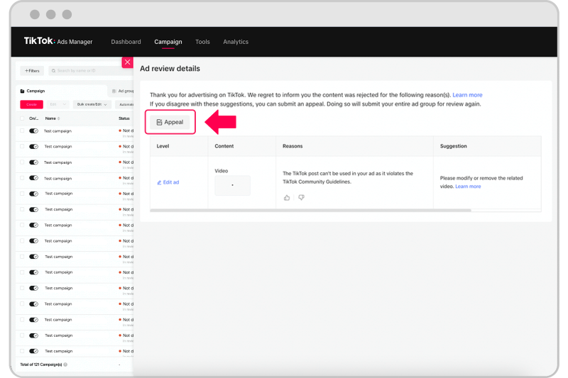How to appeal TikTok account disabled