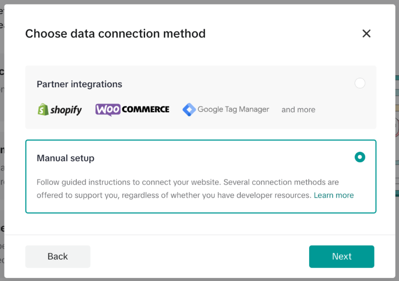 Select installation method