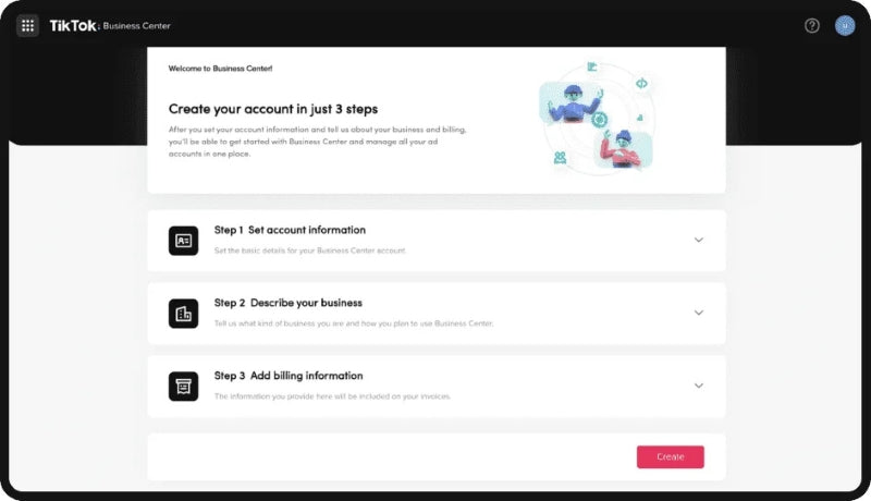 Log into TikTok for Business