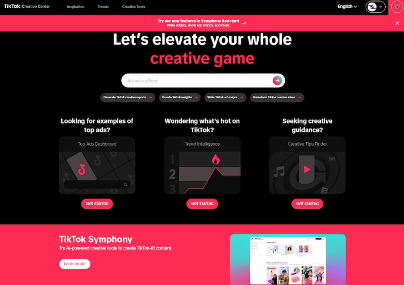 TikTok Ads creative center benefits