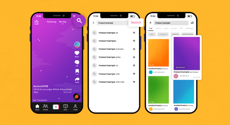 Work with TikTok search ads